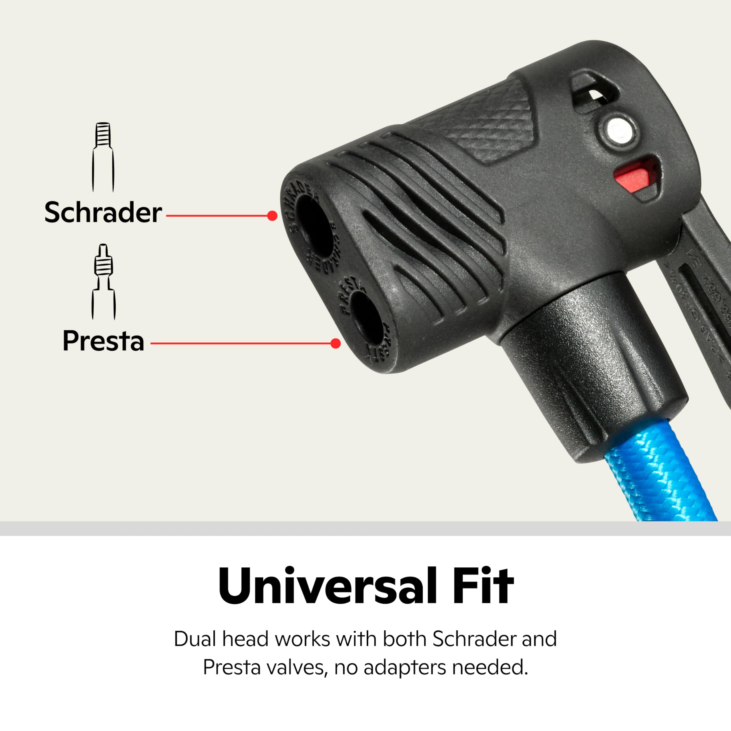 Amazon | Schwinn エアセンターマックス フロアバイクポンプ 米式/仏式